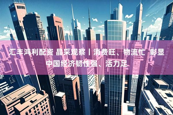 汇丰鸿利配资 晶采观察丨消费旺、物流忙  彰显中国经济韧性强、活力足
