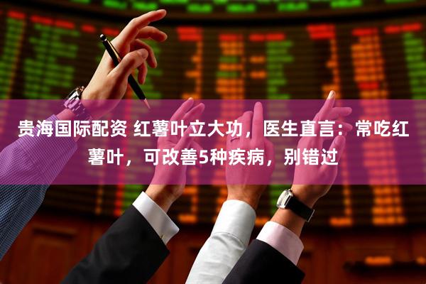 贵海国际配资 红薯叶立大功，医生直言：常吃红薯叶，可改善5种疾病，别错过